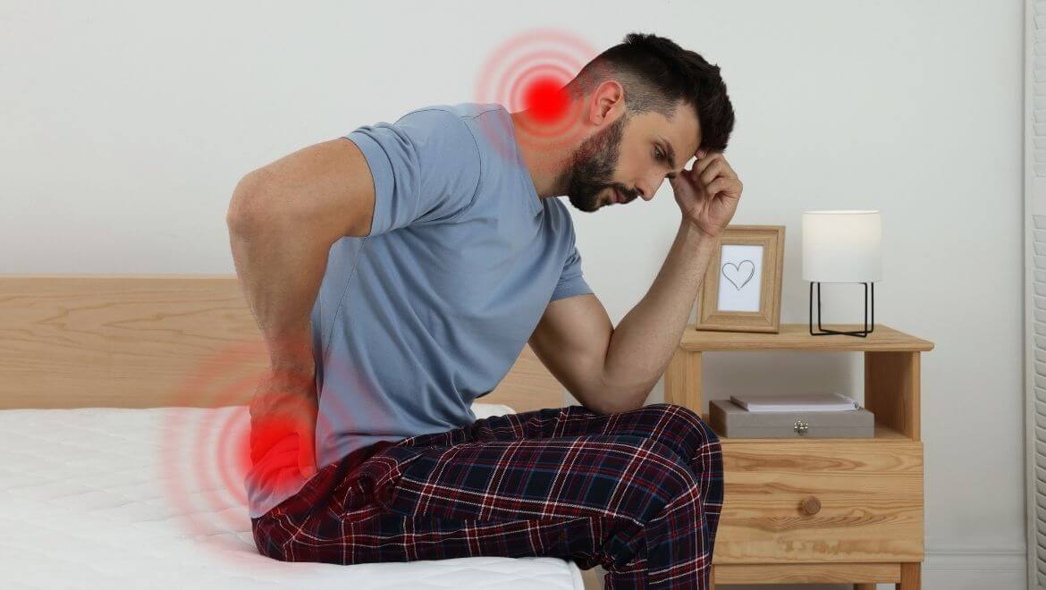 Fibromiyalji için egzersiz yapan kişi